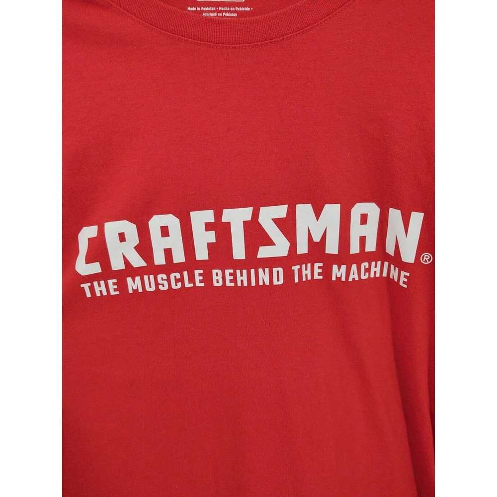 Craftsman Muscle Behind The Machine Red T Shirt S… - image 2