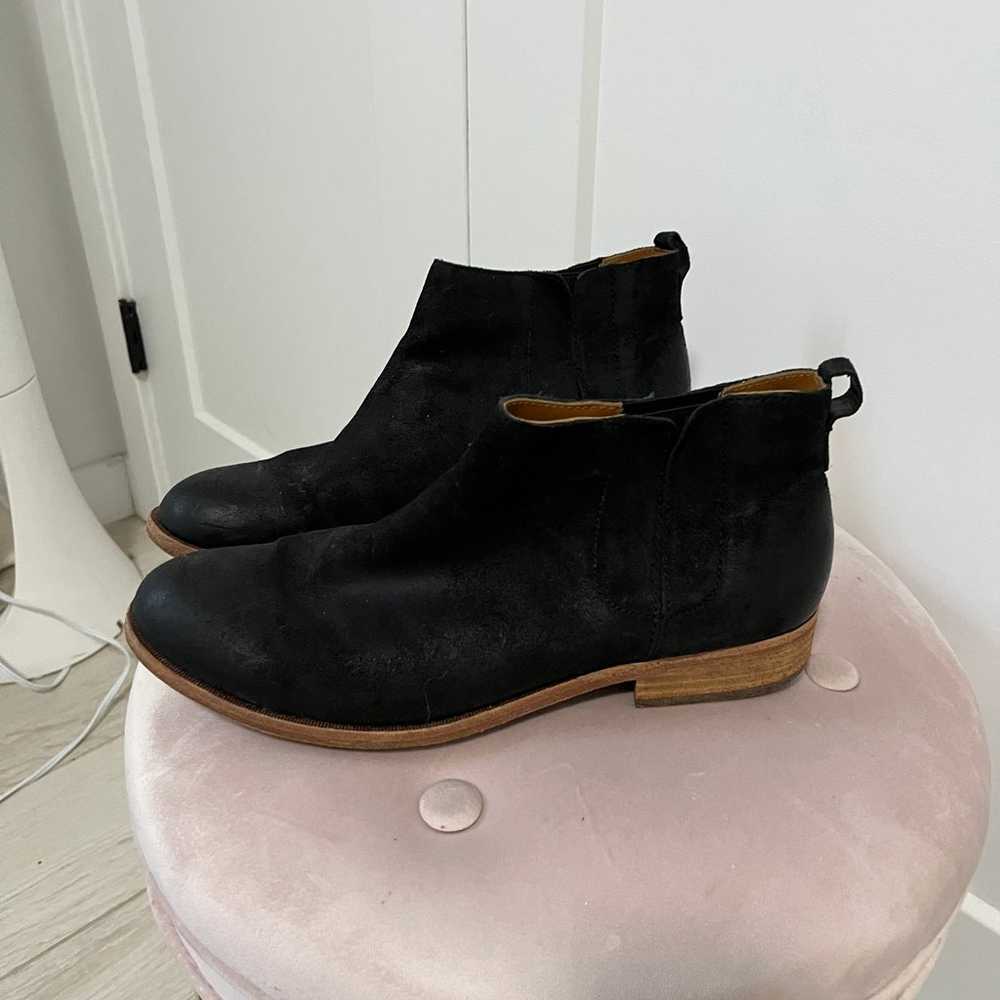 Kork-Ease Velma Black Suede Ankle Booties Size 11 - image 3