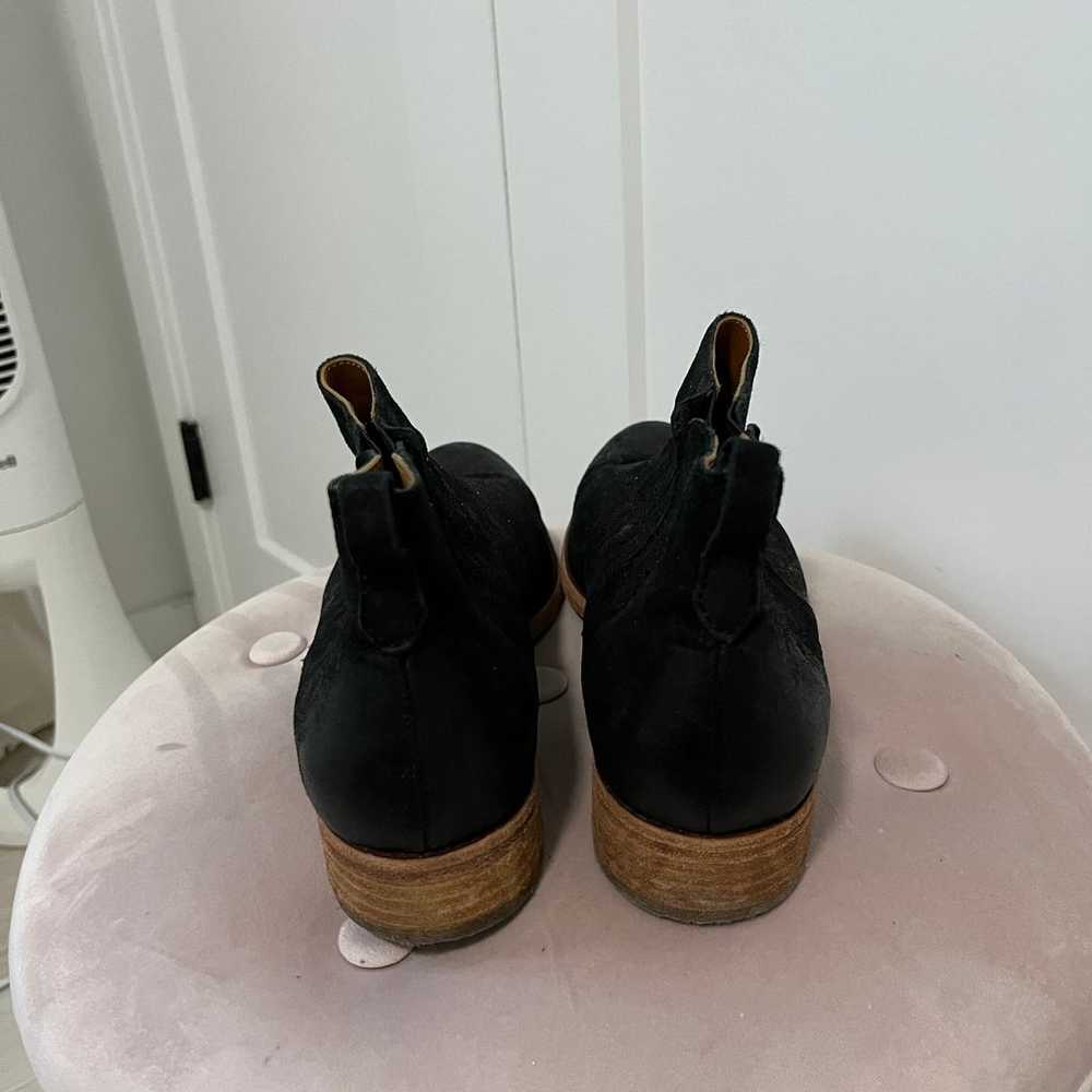 Kork-Ease Velma Black Suede Ankle Booties Size 11 - image 4