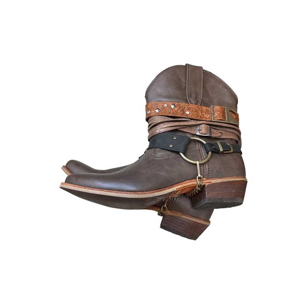 Durango women’s leather western dark brown ankle … - image 10