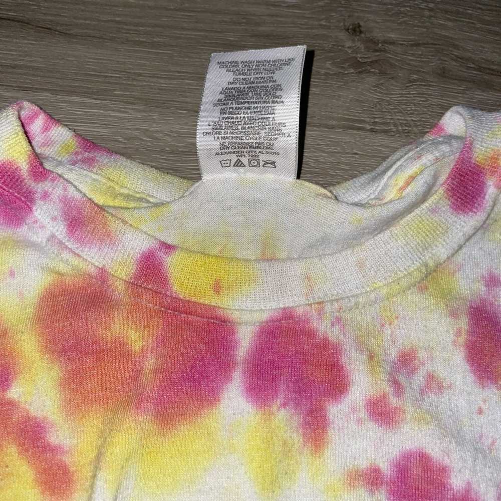 Vintage 90s jerzees tie-dye T-shirt - image 4