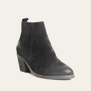 Frye The Alton Chelsea Ankle Block Heel Bootie Bla