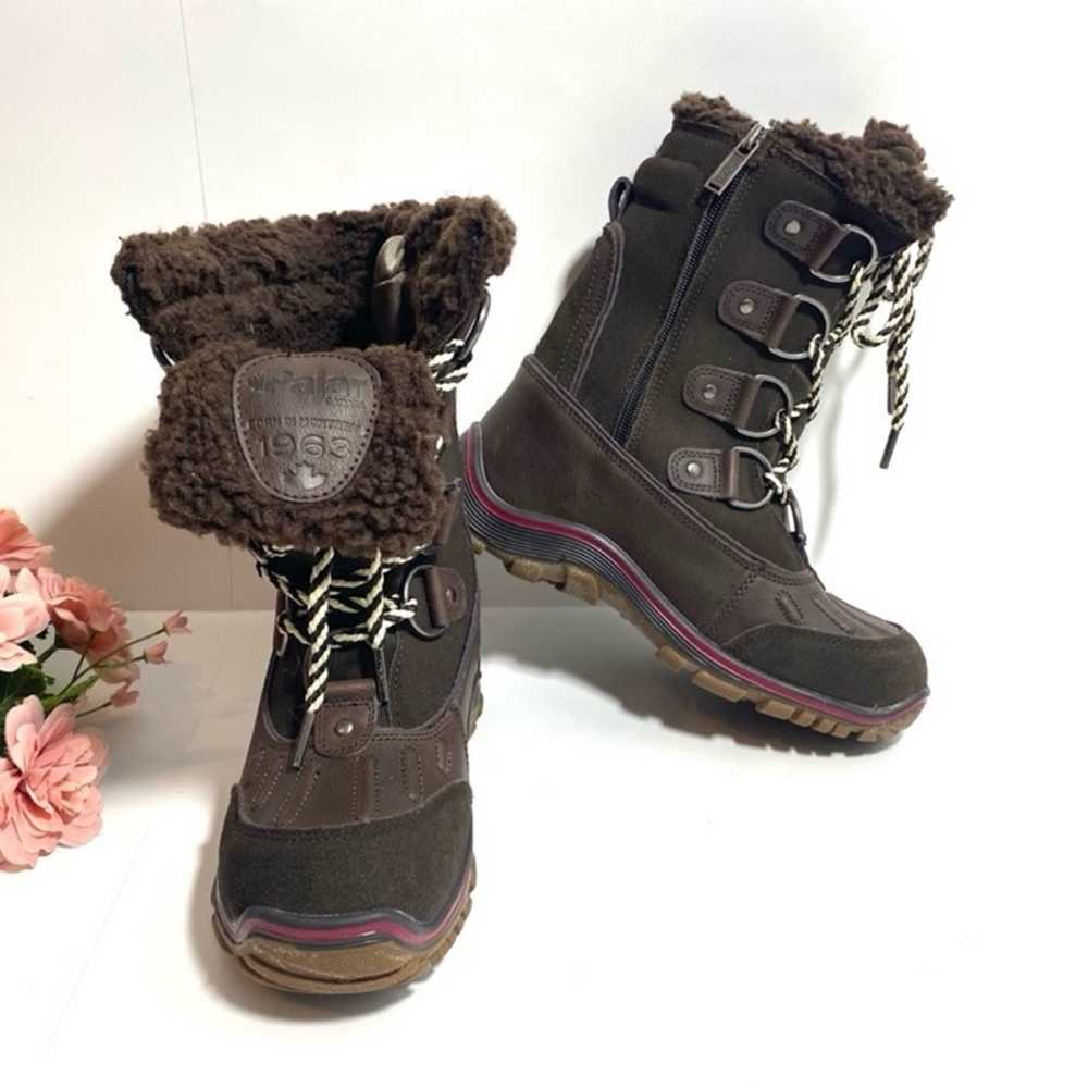 PAJAR Canada Alina Brown Suede Lace Up Waterproof… - image 12