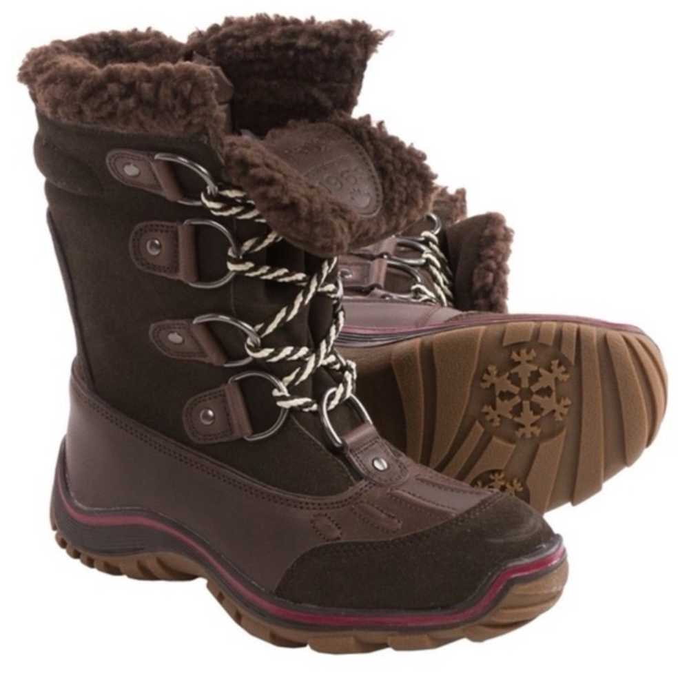 PAJAR Canada Alina Brown Suede Lace Up Waterproof… - image 1