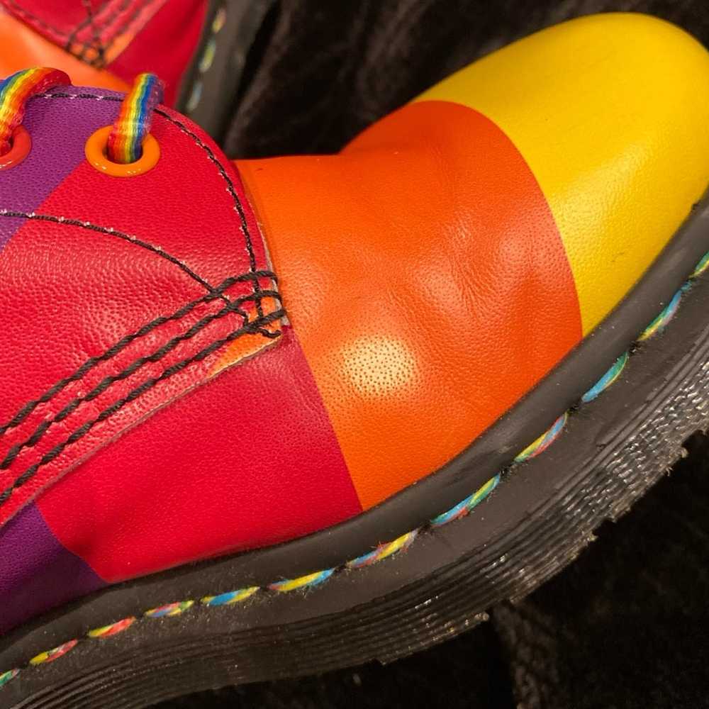 Dr. Marten’s 1460 Rainbow Pride striped boots - image 7