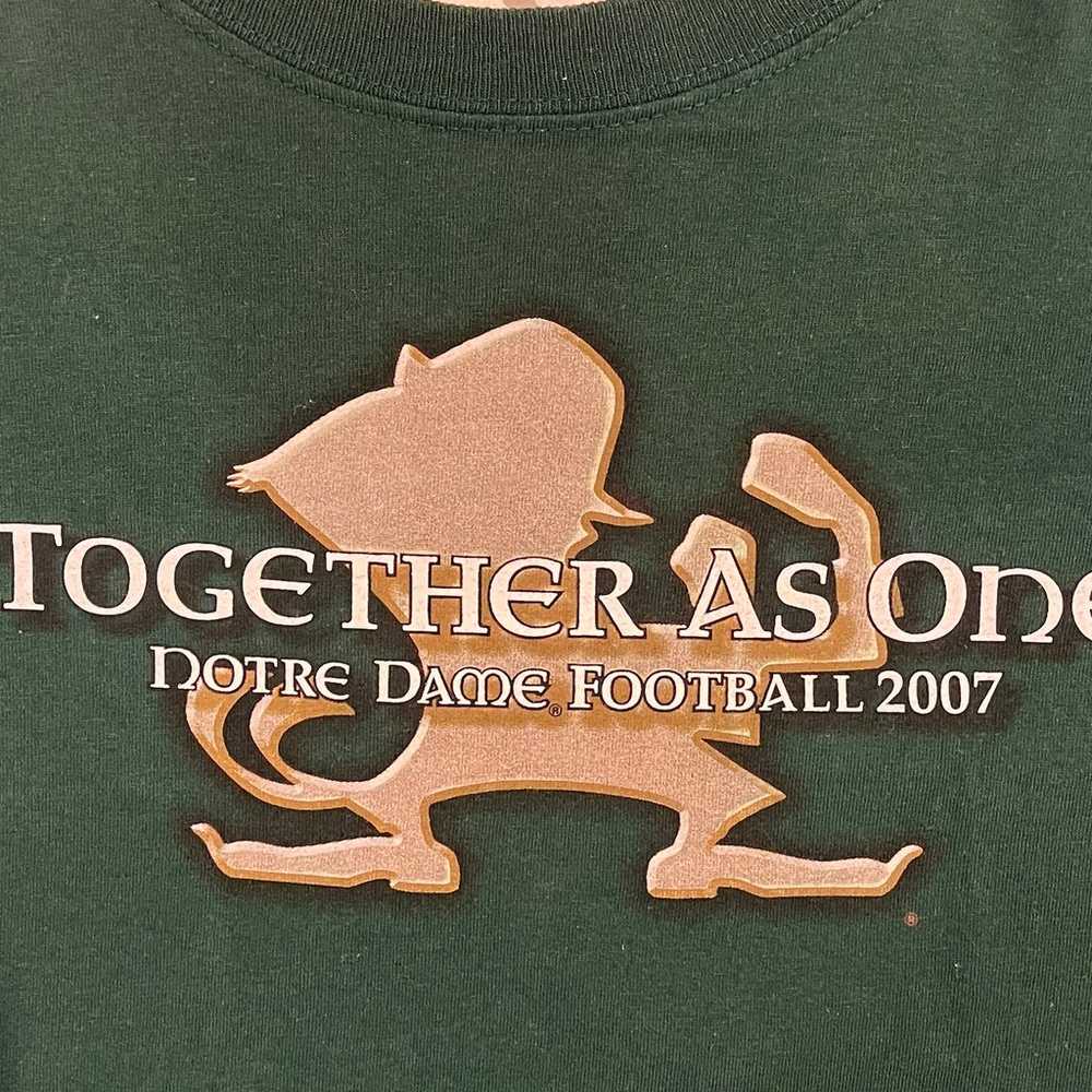 Vintage 2007 Adidas Notre Dame Football Shirt - image 6