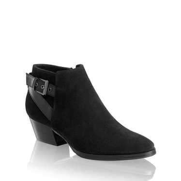 Aquatalia Farin Black Suede Ankle Boots