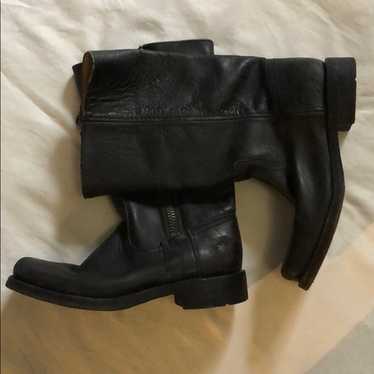 Frye Heath Black Leather Boots