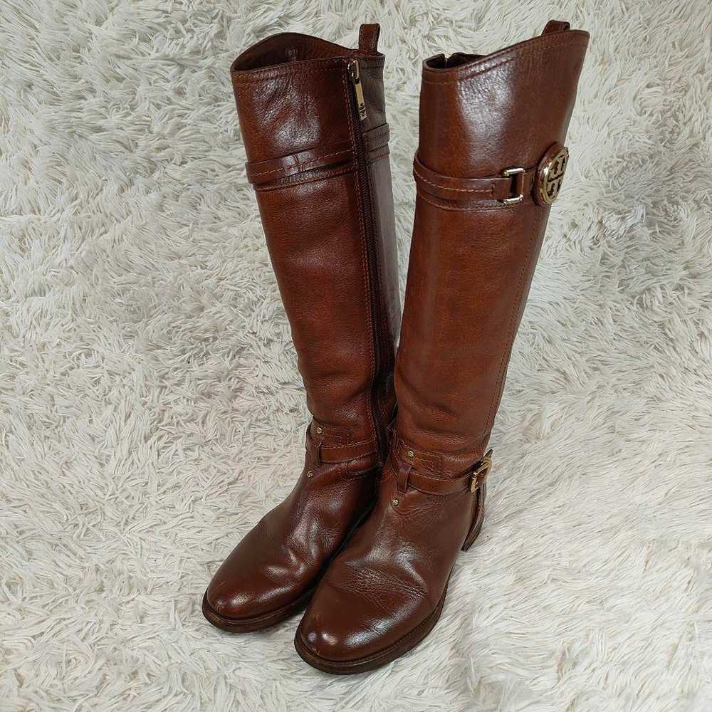 TORY BURCH Long Boots Jockey Boots Side Zip - image 3