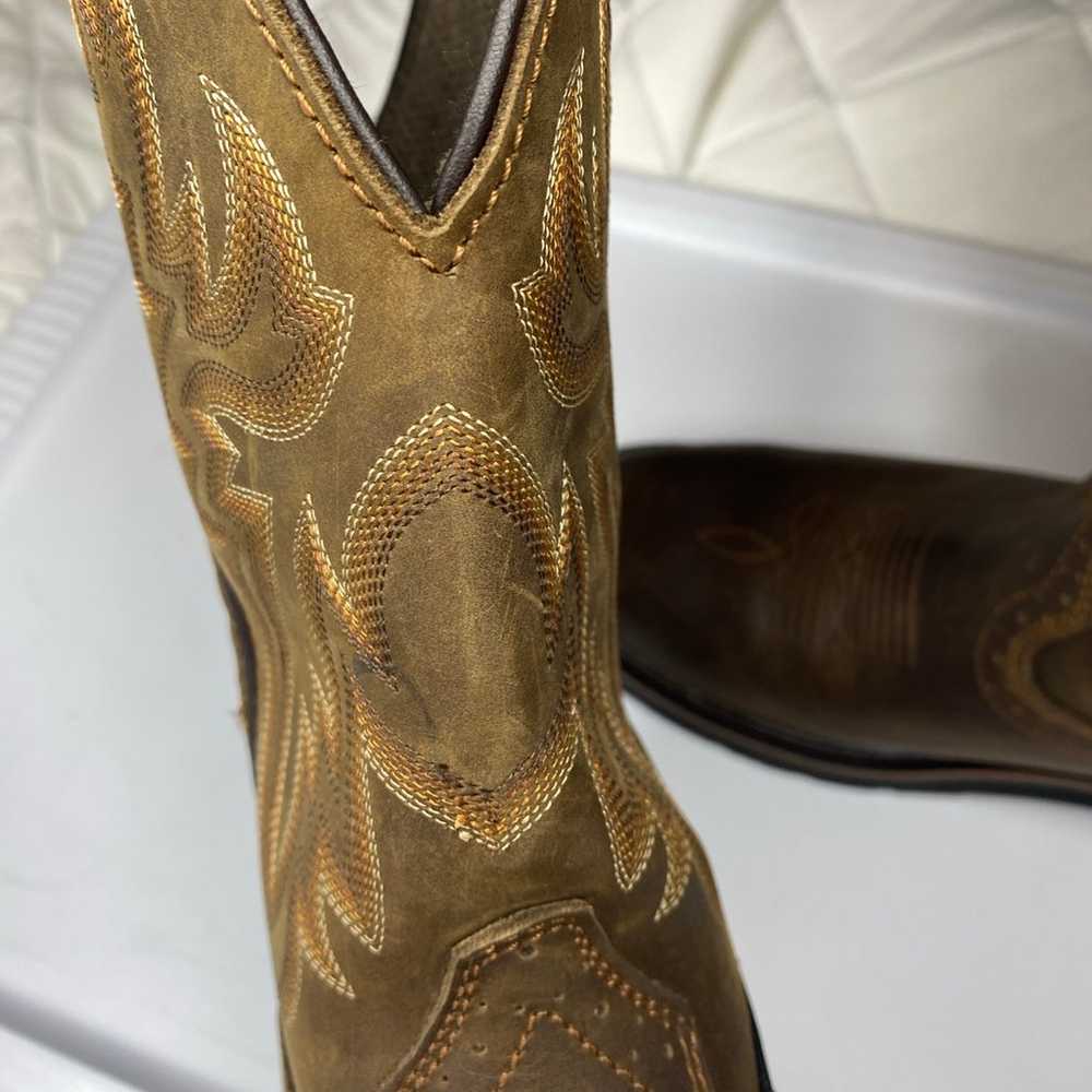 Wolverine square Steel Toe Cowboy Boots - image 7