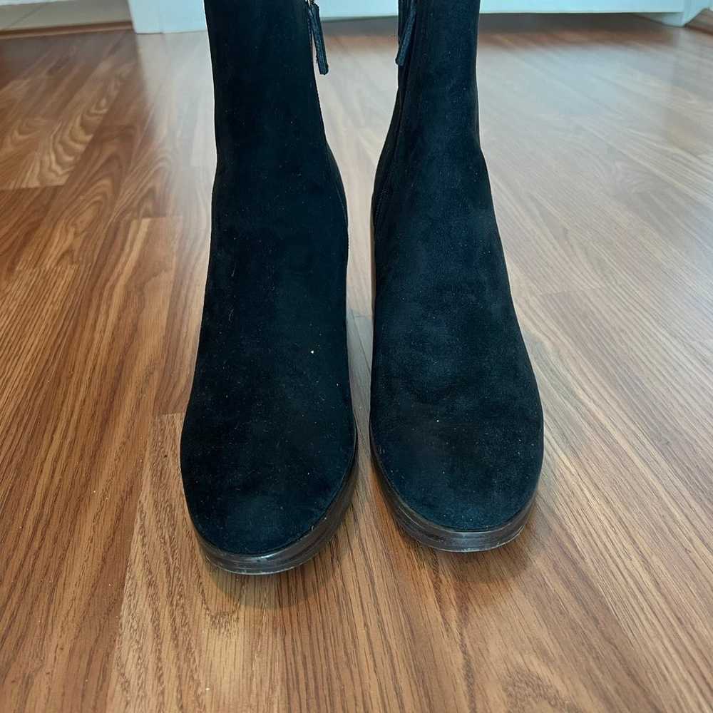 J.Crew Sueded Platform Boots in Black - image 2