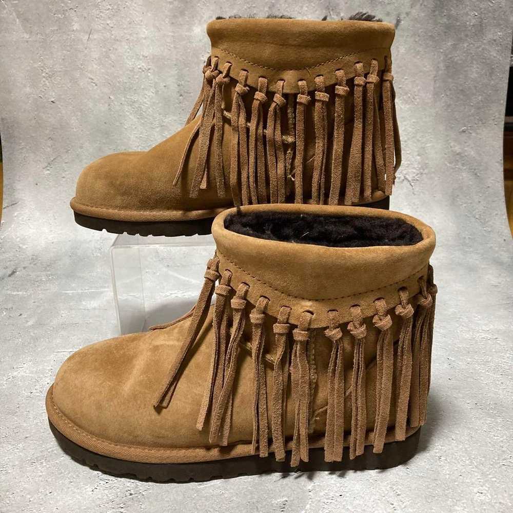 Mint condition UGG (size 23) Winona Wynona Fringe… - image 5