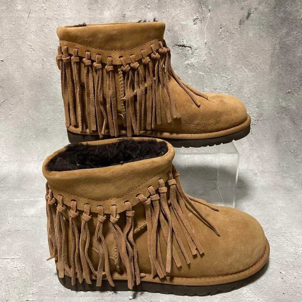 Mint condition UGG (size 23) Winona Wynona Fringe… - image 6