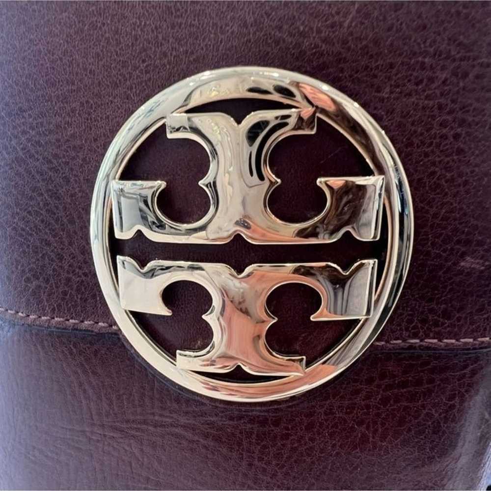 TORY BURCH  Calista Cognac logo riding boots  siz… - image 8