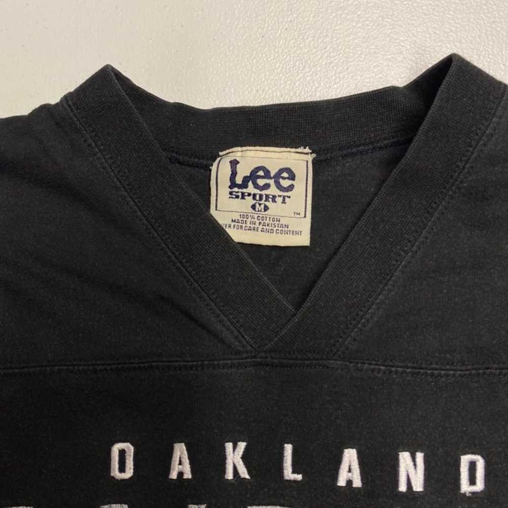 Vintage Oakland Raiders Lee Sport T Shirt - image 3