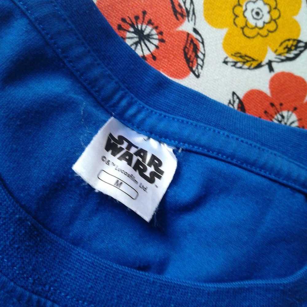 Vintage Star Wars Short-sleeved T-shirt Blue M - image 2