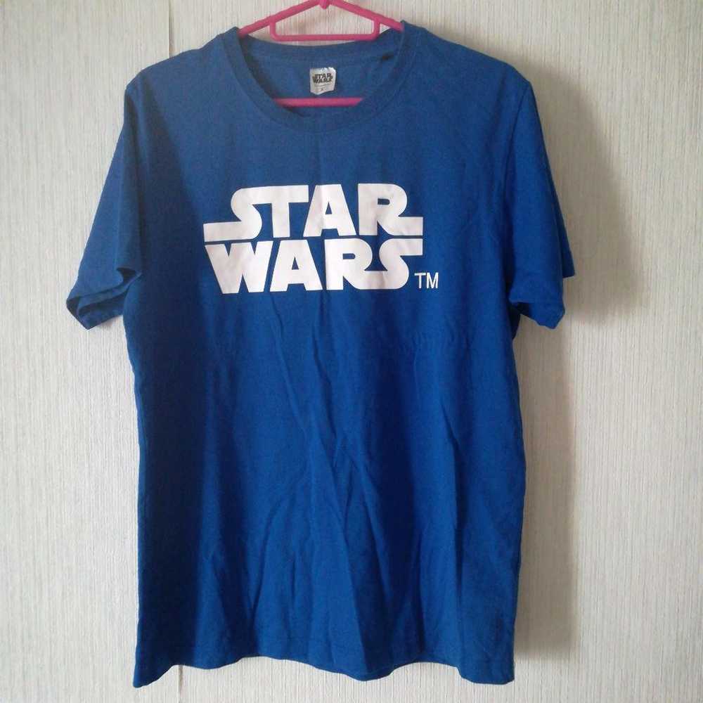 Vintage Star Wars Short-sleeved T-shirt Blue M - image 3