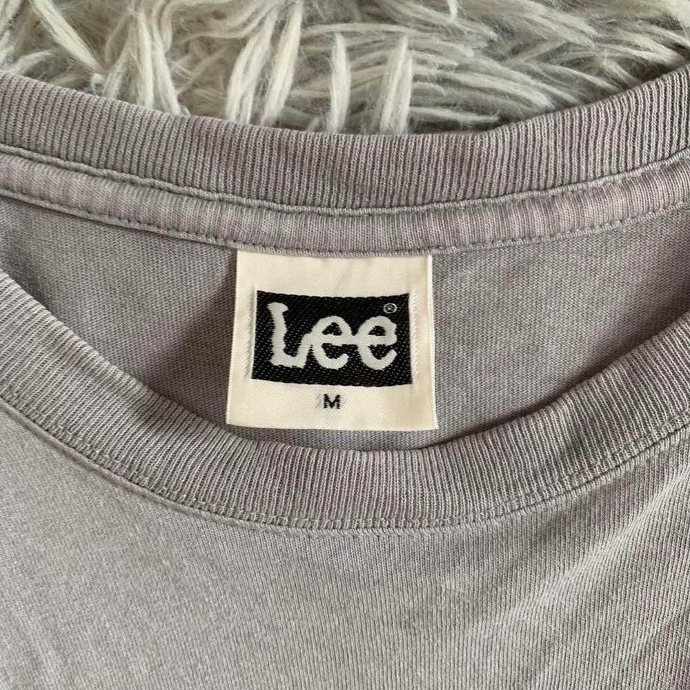 【Lee】Short-sleeved T-shirt Crew neck Oversized Vi… - image 3