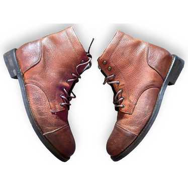 Wolverine Blvd Leather Ankle Lace Up Boots Brown … - image 1