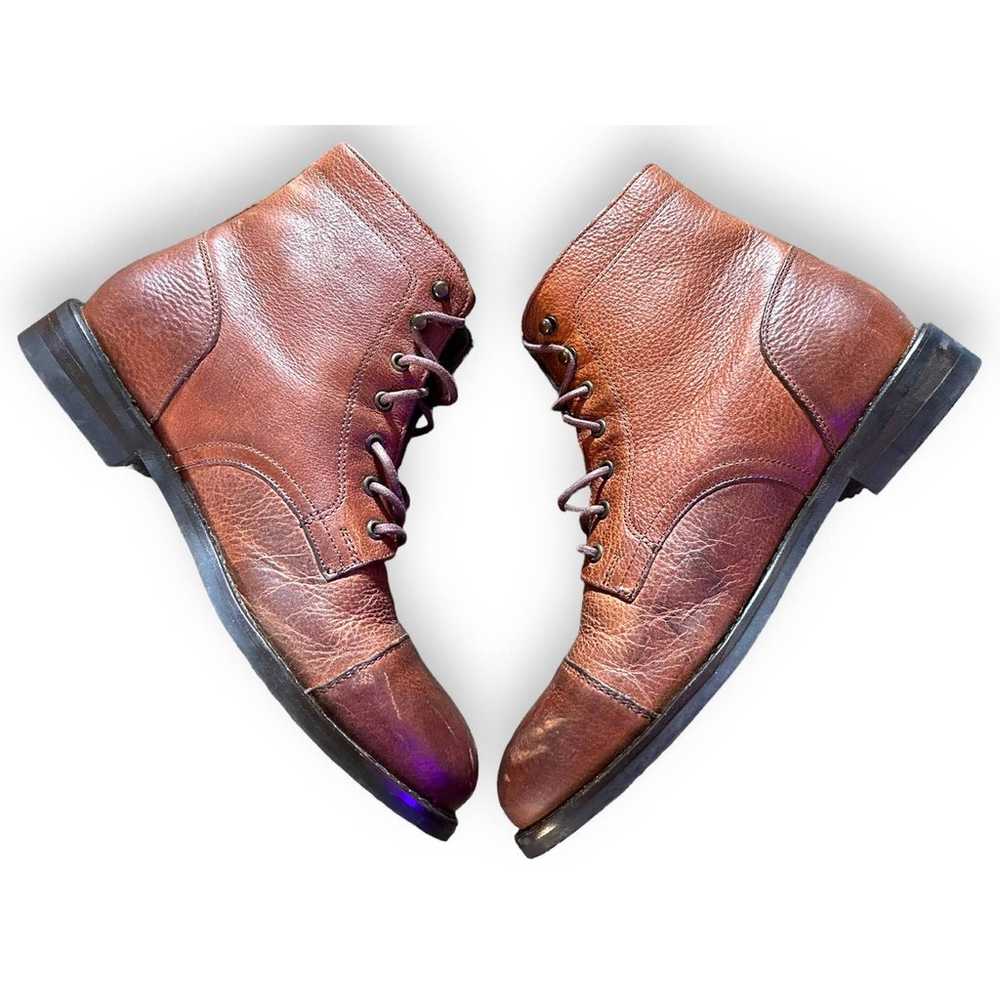 Wolverine Blvd Leather Ankle Lace Up Boots Brown … - image 2