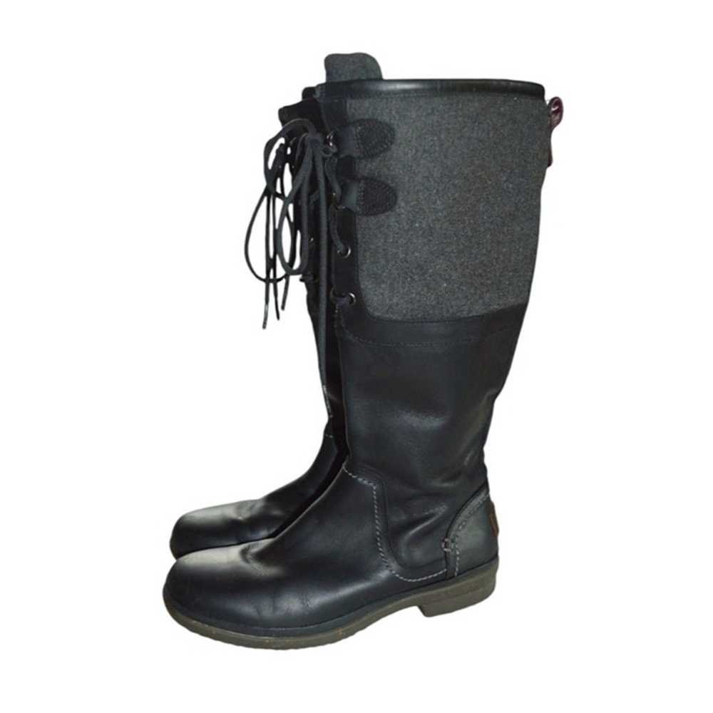 UGG Womens Elsa Waterproof Black Riding Boots Siz… - image 1