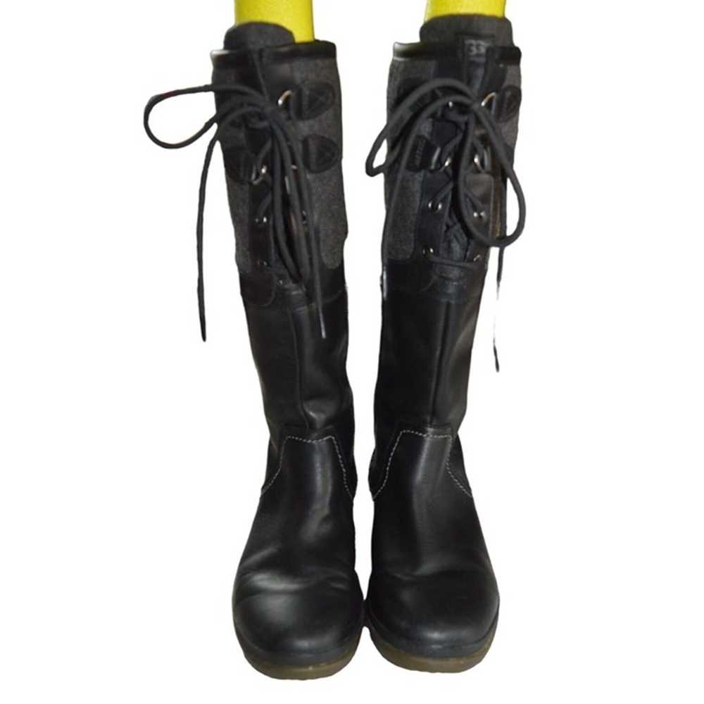 UGG Womens Elsa Waterproof Black Riding Boots Siz… - image 2