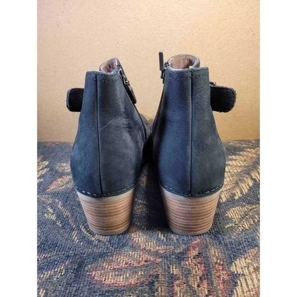 Dansko Black Nubuck Henley Buckled Bootie- Size 3… - image 4