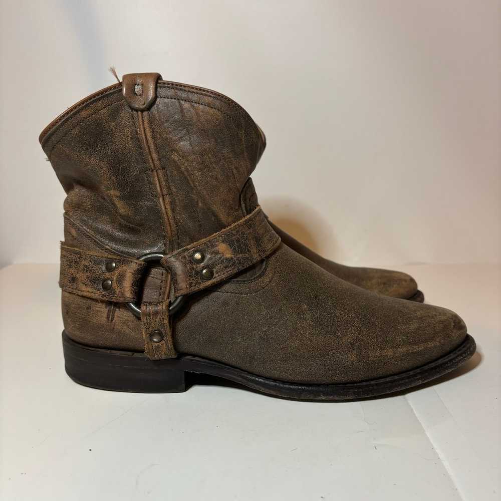 Frye Harness boots Womens Size 9.5 B Leather Ankl… - image 2