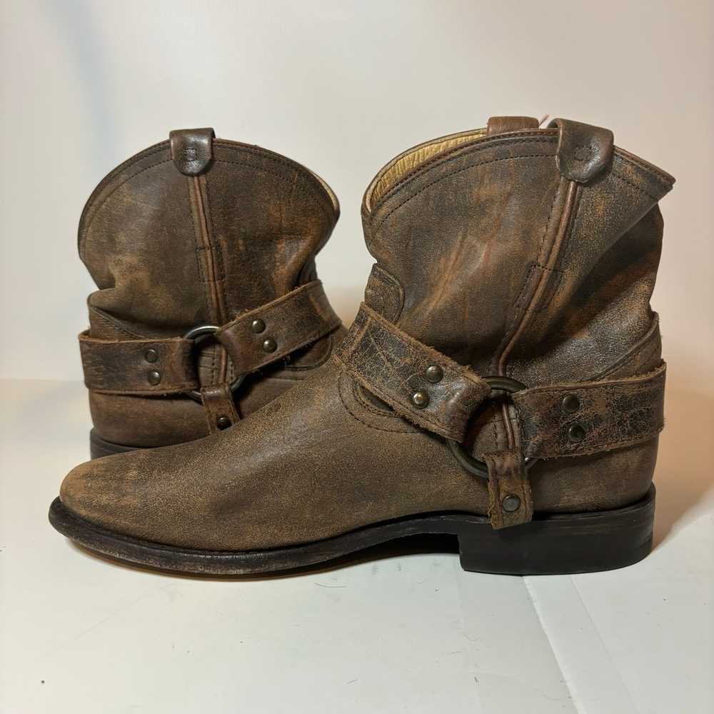 Frye Harness boots Womens Size 9.5 B Leather Ankl… - image 3