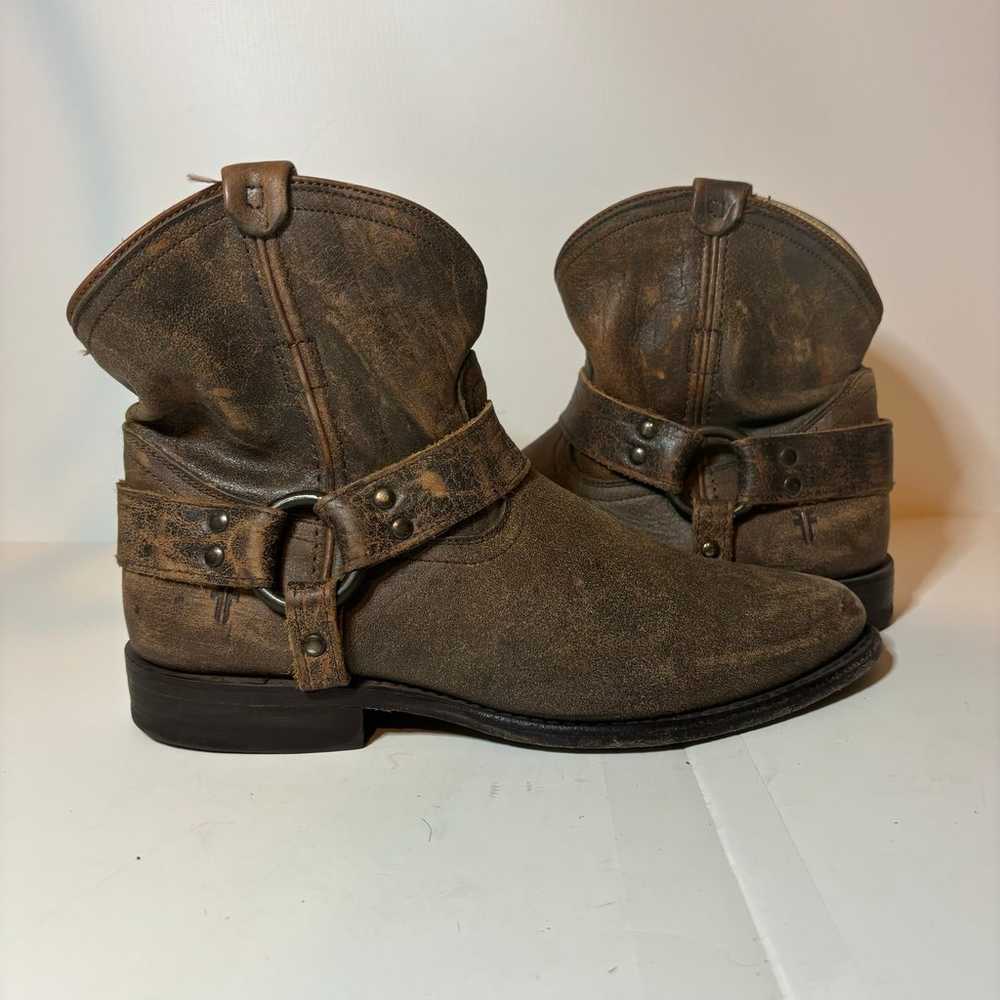 Frye Harness boots Womens Size 9.5 B Leather Ankl… - image 4