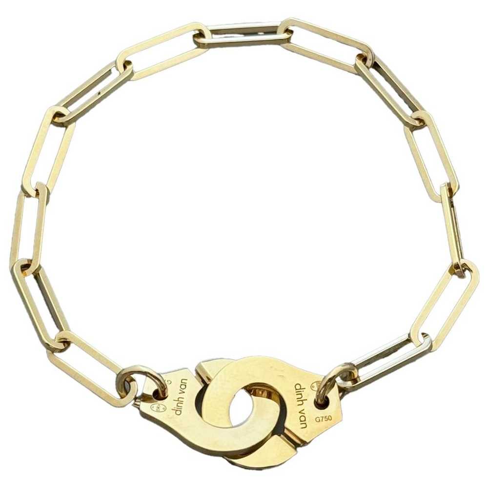 Dinh Van Menottes yellow gold bracelet - image 1