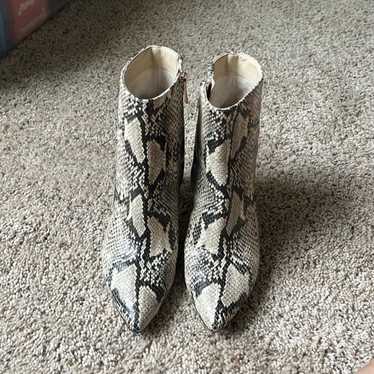 Sam Edelman Snake Pointed Toe Boots