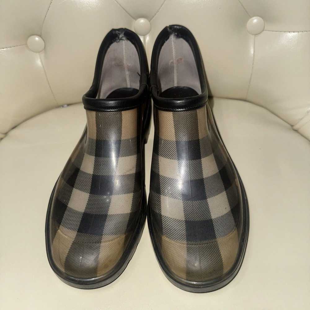 Authentic Burberry Women's Nova Check Ankle Rain … - image 2