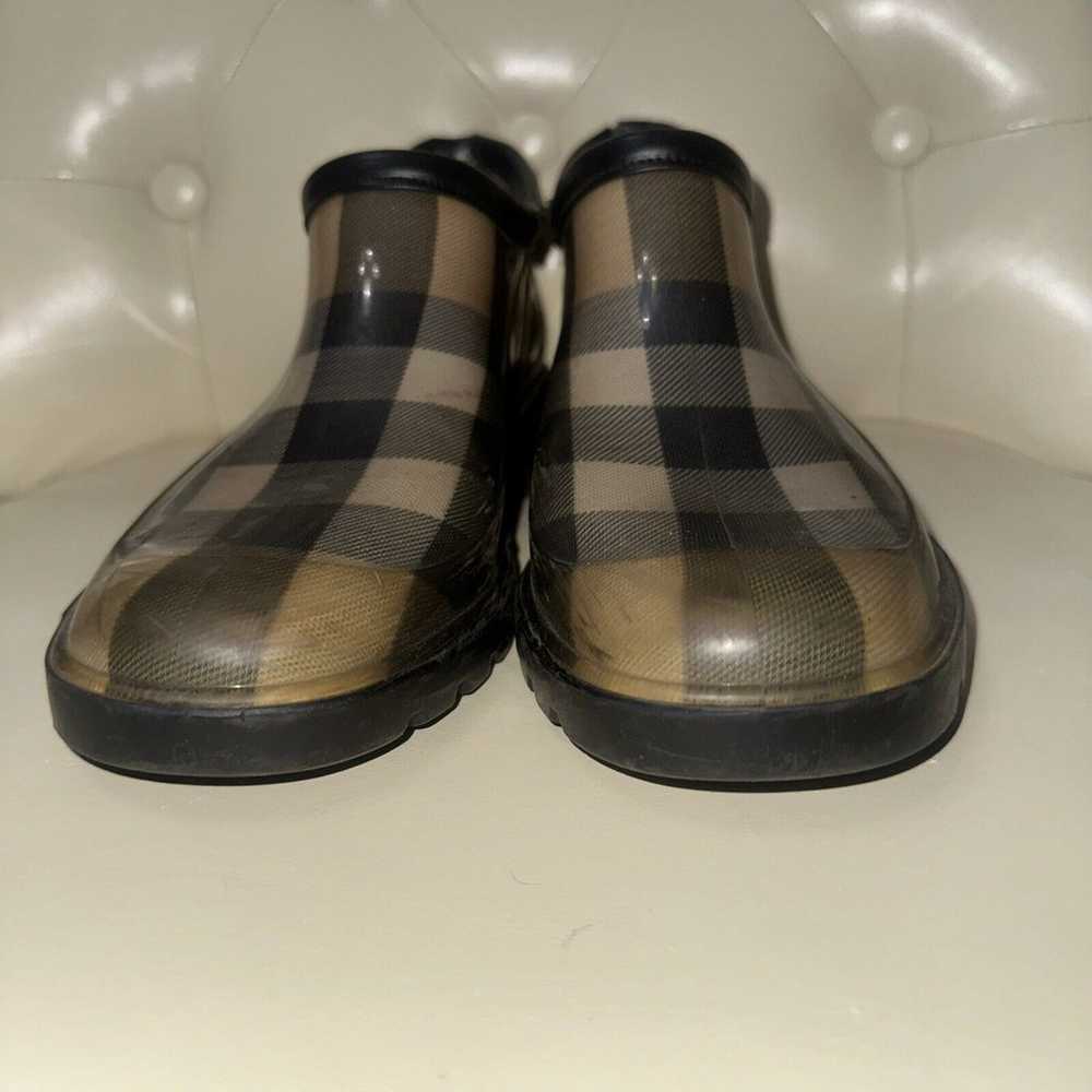 Authentic Burberry Women's Nova Check Ankle Rain … - image 3