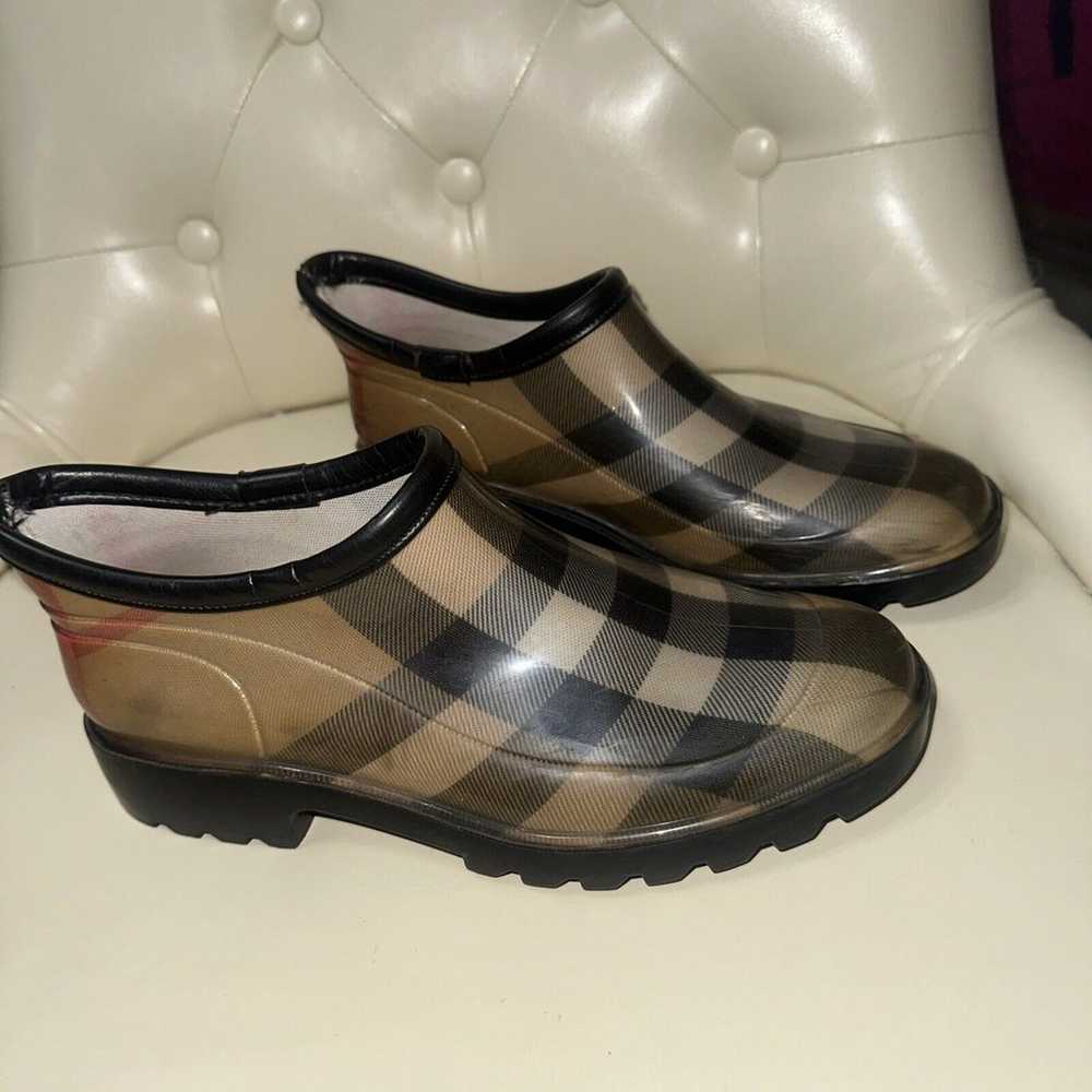 Authentic Burberry Women's Nova Check Ankle Rain … - image 4