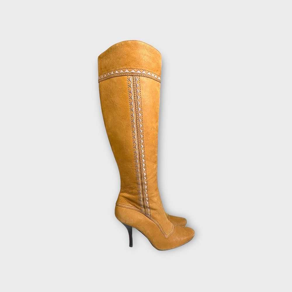 Cole Hahn Tan Camel Southwestern Aztec Knee High … - image 2