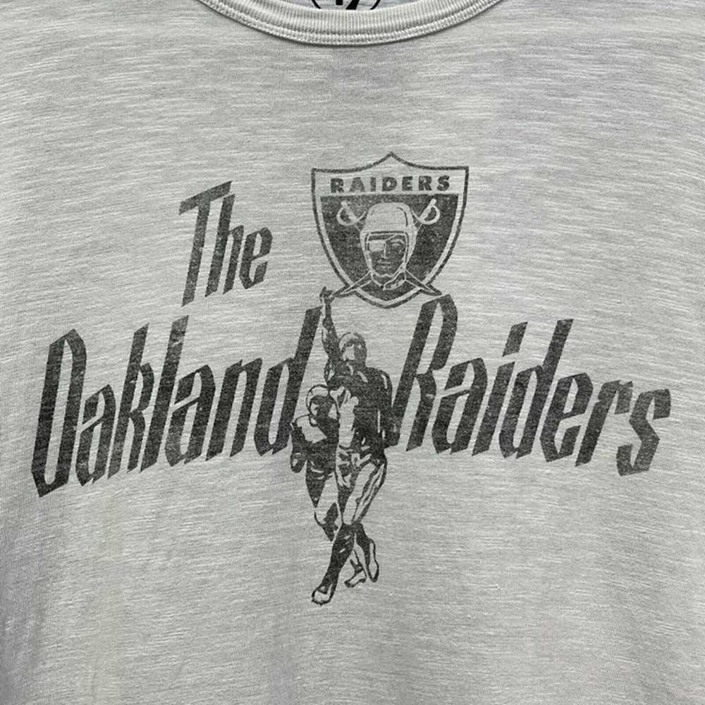 NFL Football Oakland Raiders 47 Brand Retro White… - image 2