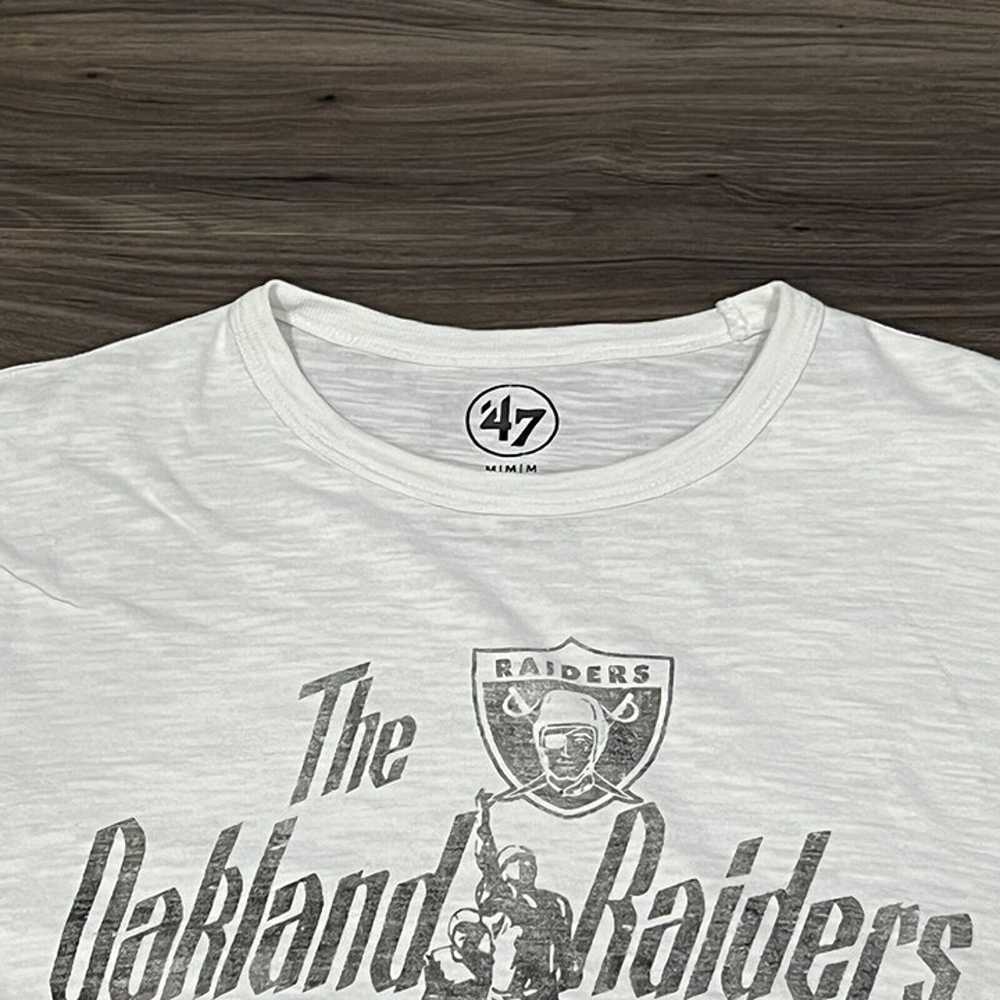 NFL Football Oakland Raiders 47 Brand Retro White… - image 8