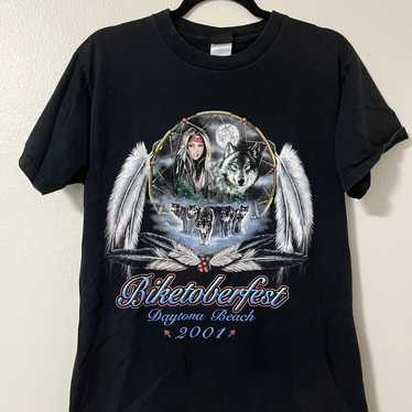 2001 Vintage Biketoberfest Native American Tee - image 1