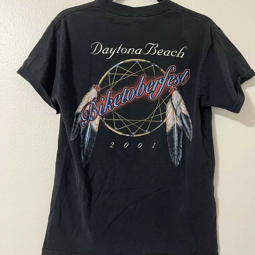 2001 Vintage Biketoberfest Native American Tee - image 2