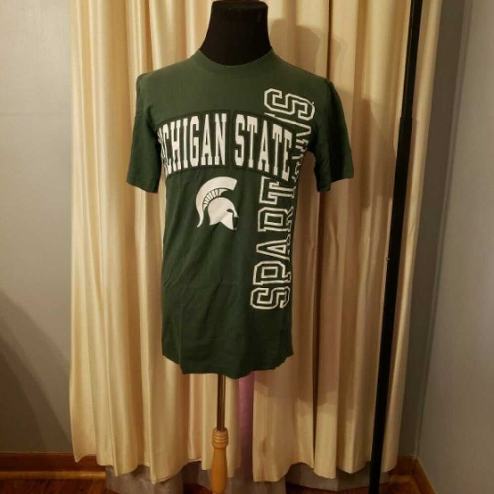 MICHIGAN STATE SPARTANS Vtg 1990 T-Shirt - image 2