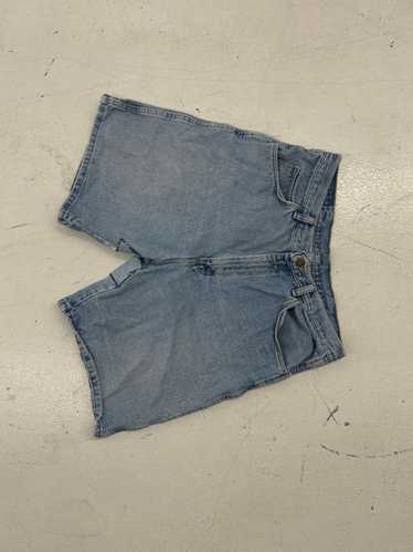 Designer Vintage Blue Denim Shorts - Casual Summer