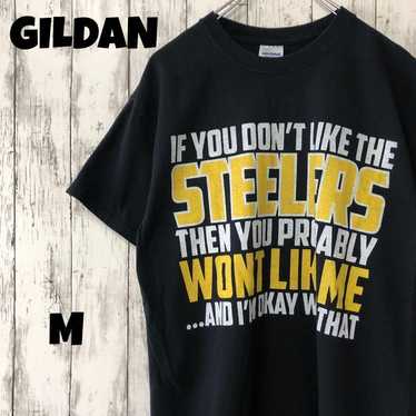 GILDAN American Vintage Big Print Black T-shirt S… - image 1