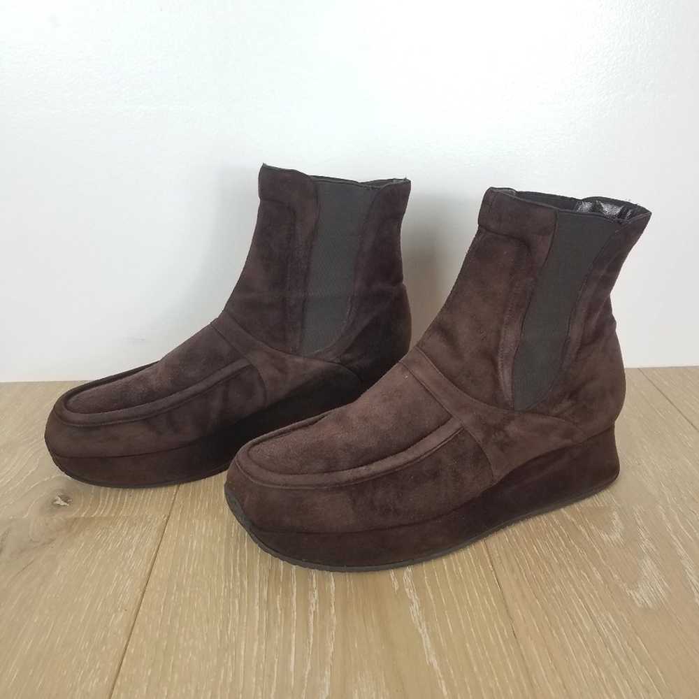 Stephane Kelian Brown Suede Ankle Boots - image 3