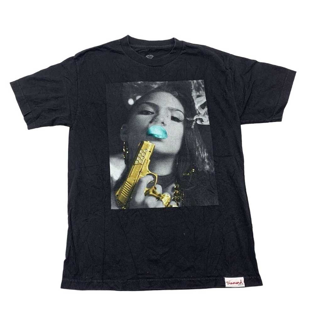 Diamond Supply Co. Golden Gun Woman Graphic Tee T… - image 1