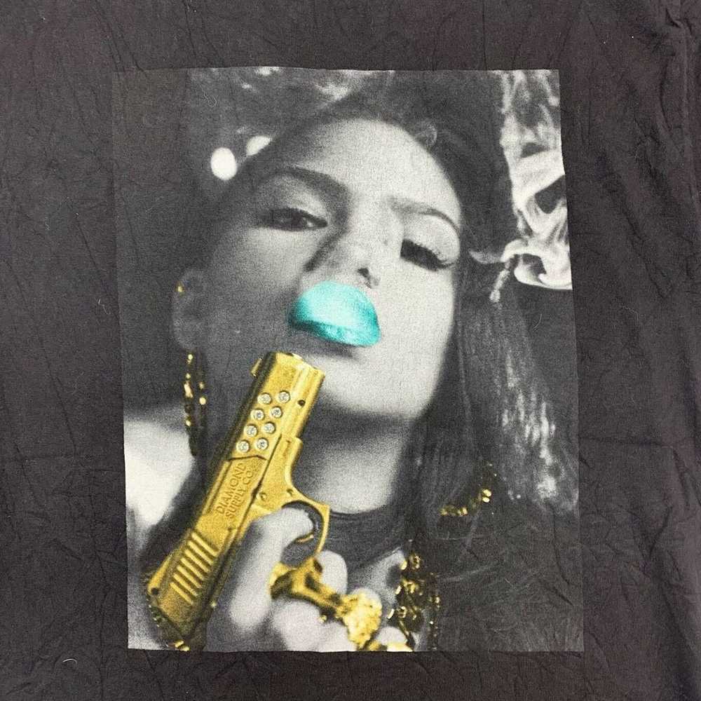 Diamond Supply Co. Golden Gun Woman Graphic Tee T… - image 2