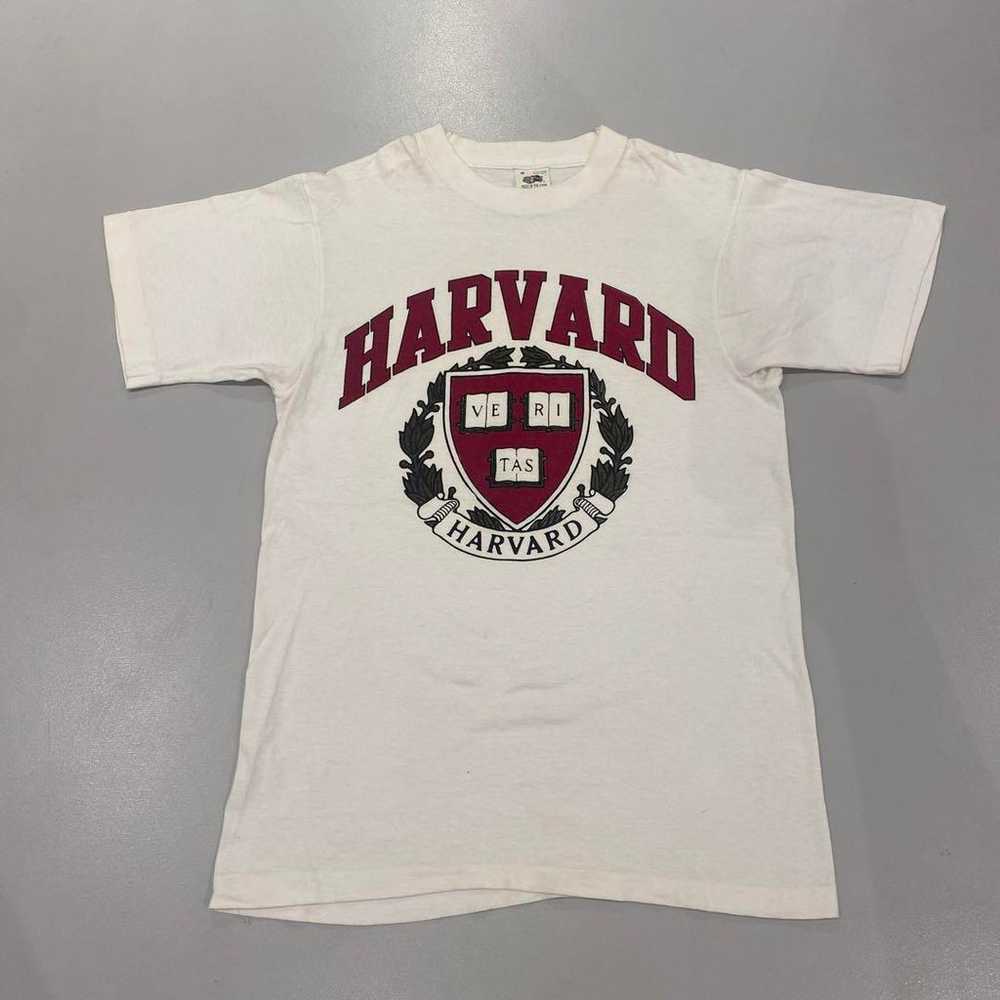 90s Harvard College vintage T-shirt. - image 2