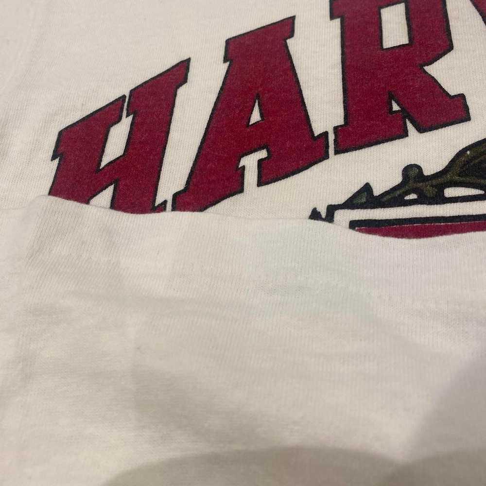 90s Harvard College vintage T-shirt. - image 4