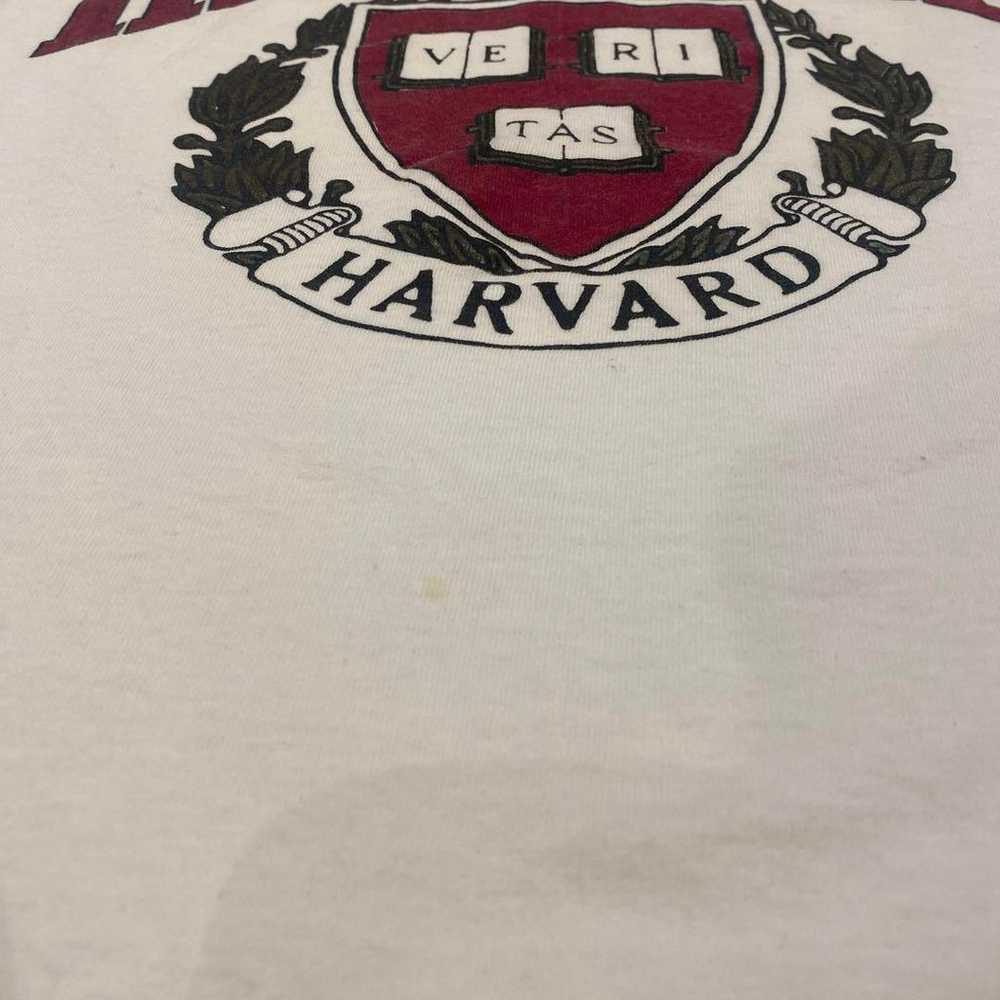 90s Harvard College vintage T-shirt. - image 5