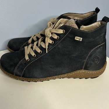 Remonte Tex Blue Side Zip Bootie Sz 40 9.5